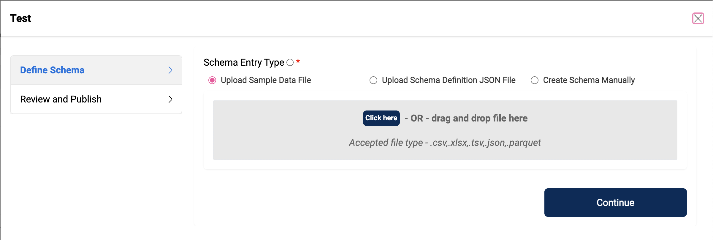 https://media-hub.amorphicdata.io/docs/v2/assets/Catalog_define_schema.png