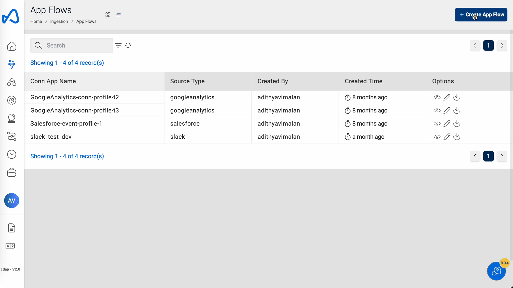 App Flow Creation