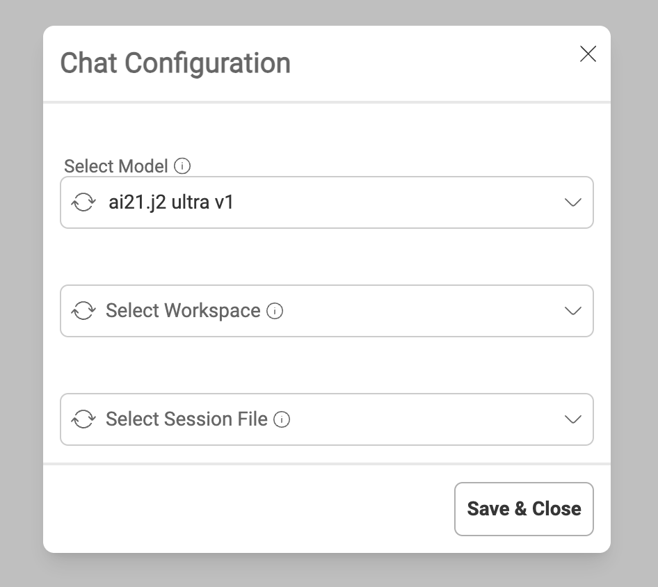 Chat Configuration