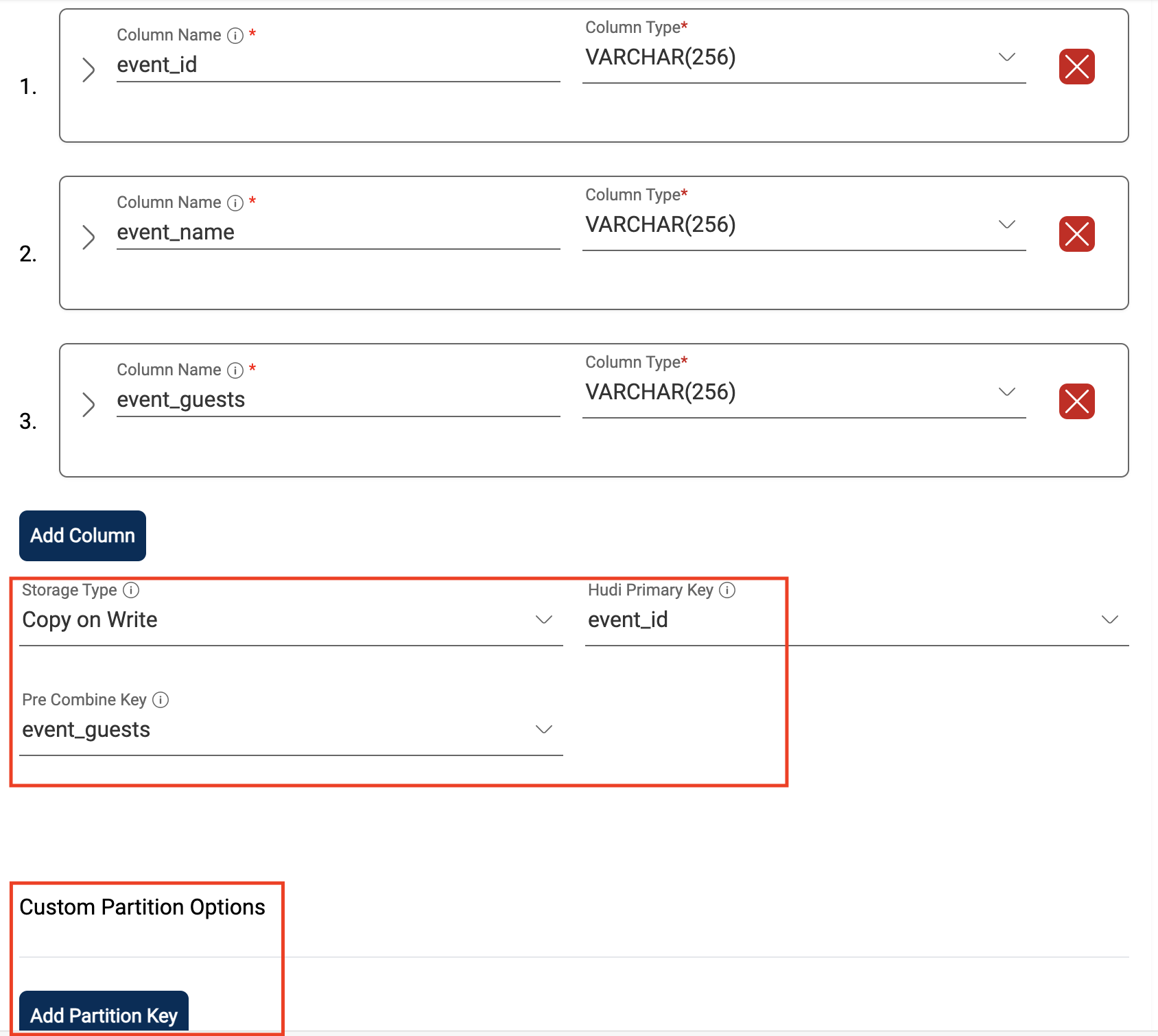 Create Hudi dataset