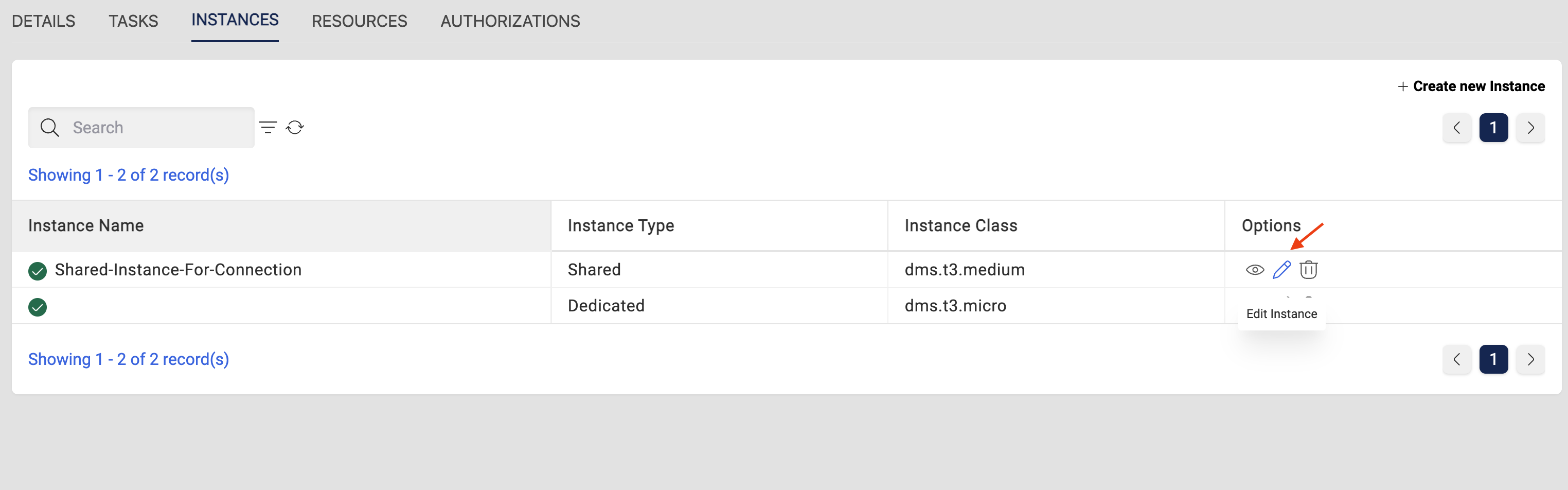 Shared Instance update option